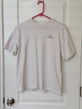Palmes Unisex Short Sleeve T-shirt, White, Size XS